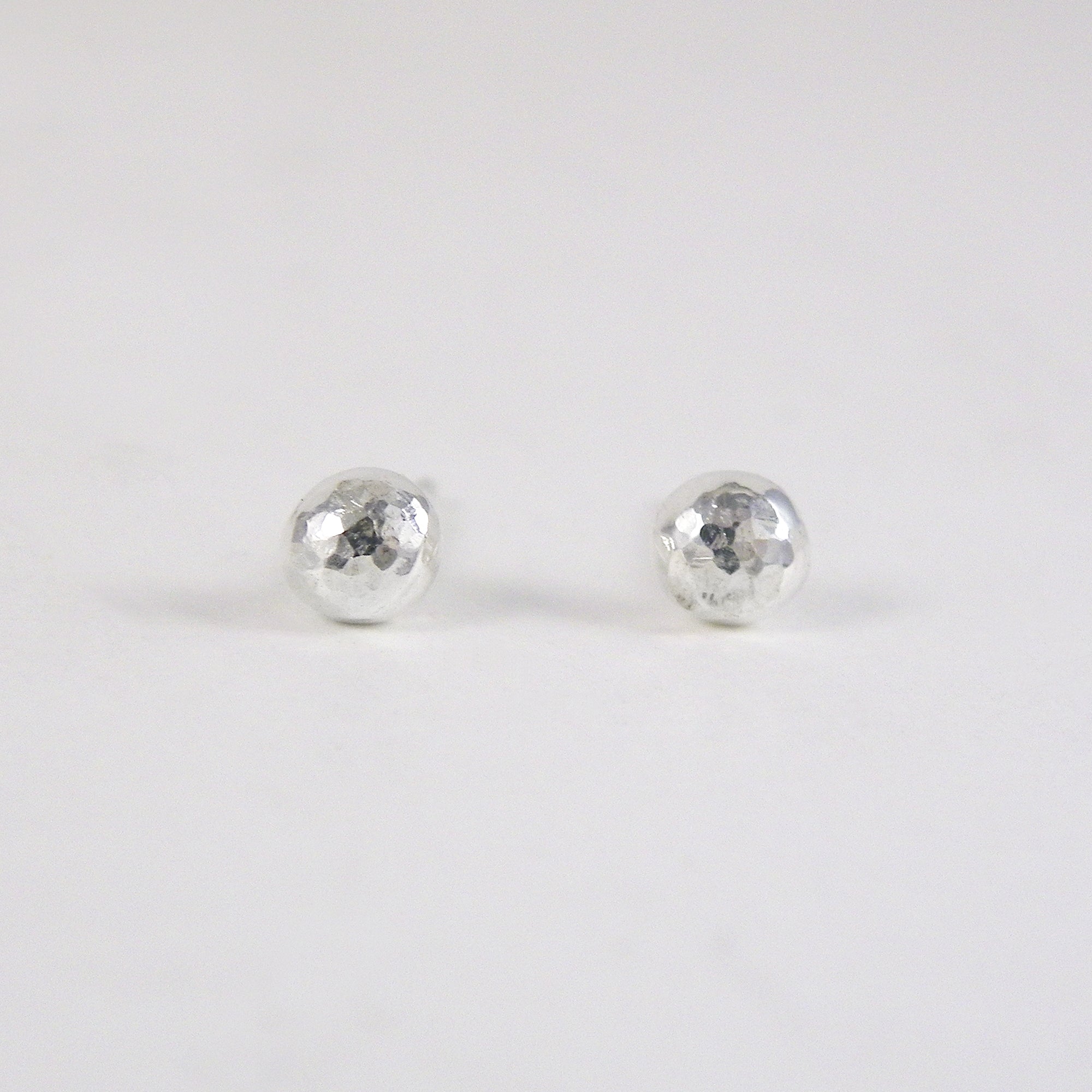 Hammered Ball Stud Earrings