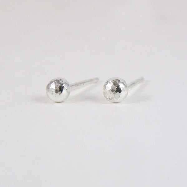 Hammered Ball Stud Earrings