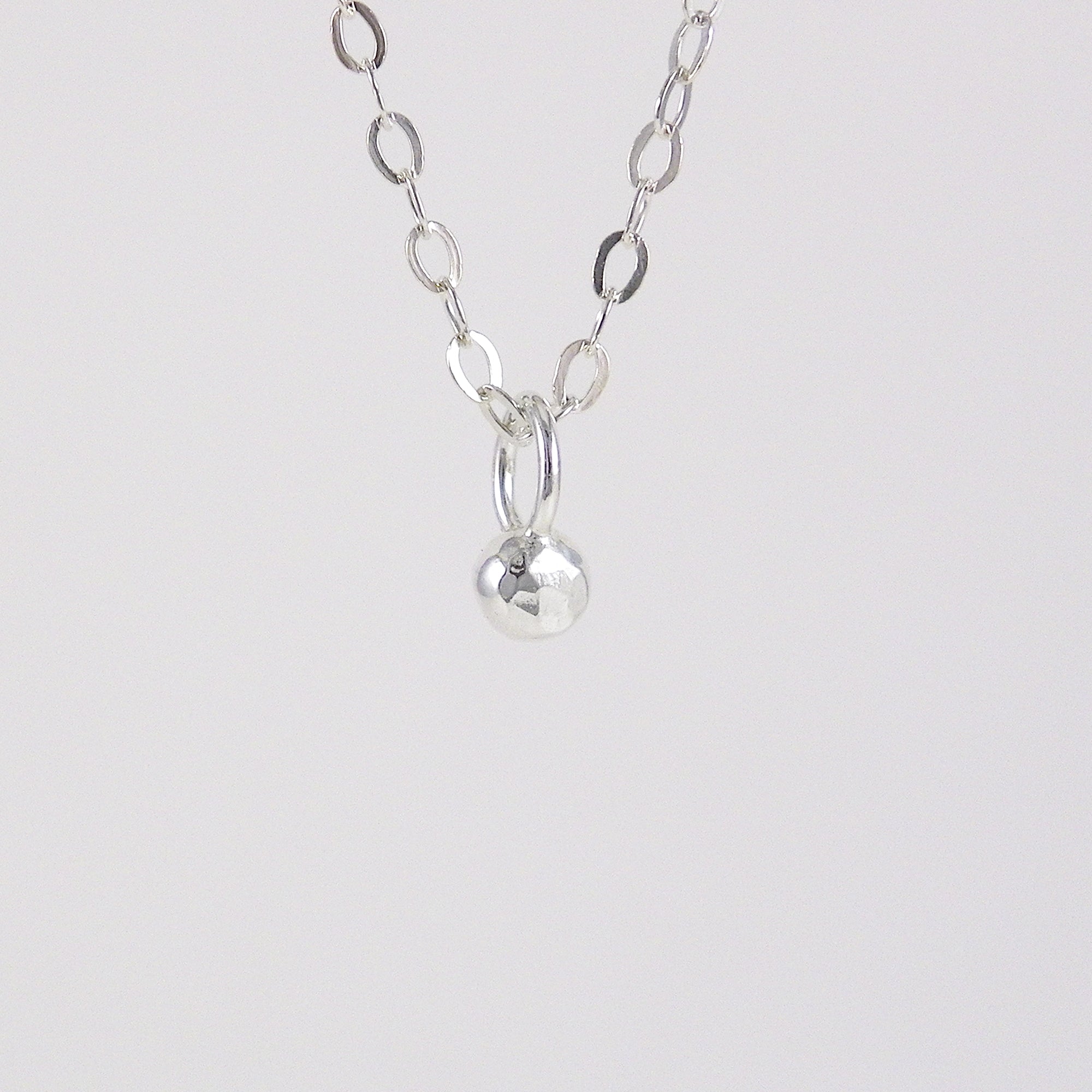 Hammered Ball Necklace