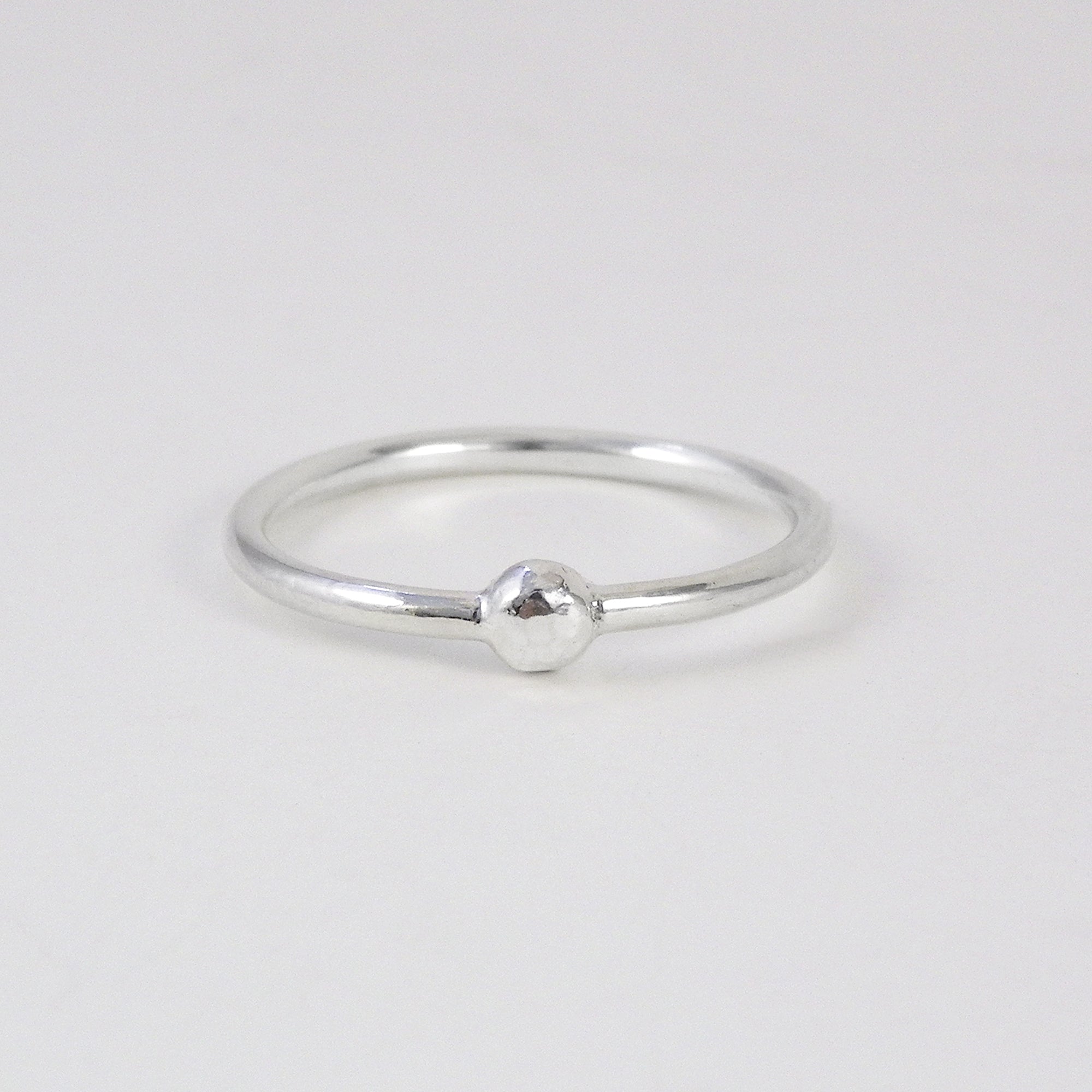 Hammered Ball Ring