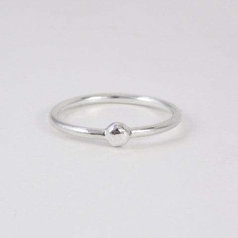 Hammered Ball Ring