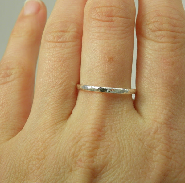 Hammered Silver Ring