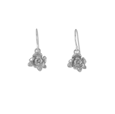 Mini Rose Dangle Earrings