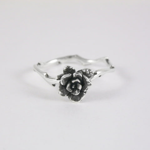 Small Flowing Mini Rose Ring