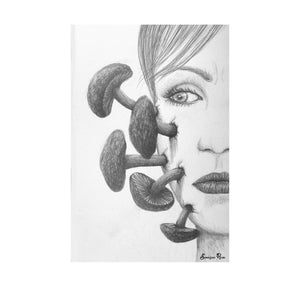 Mushroom Face ~ 6x4 Giclee Print