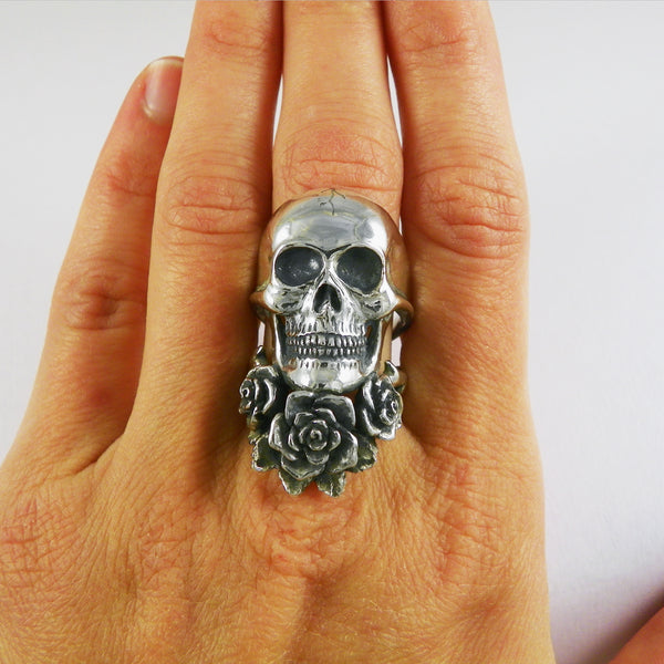 Skull Rose Ring