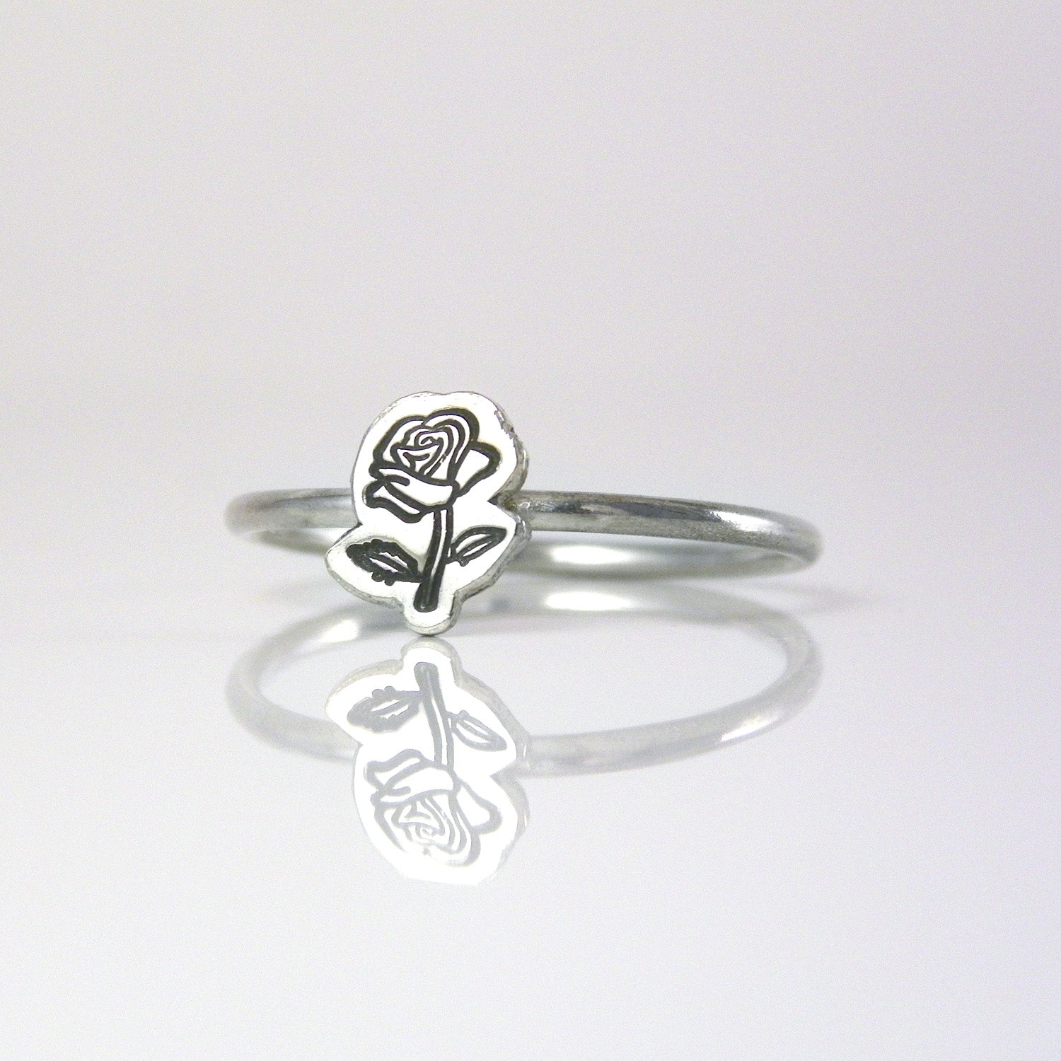 Stamped Rose Ring