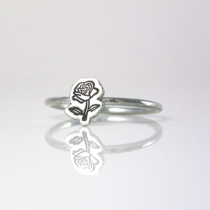 Stamped Rose Ring