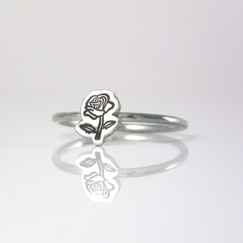 Stamped Rose Ring