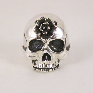 Third Eye Rose Skull Ring