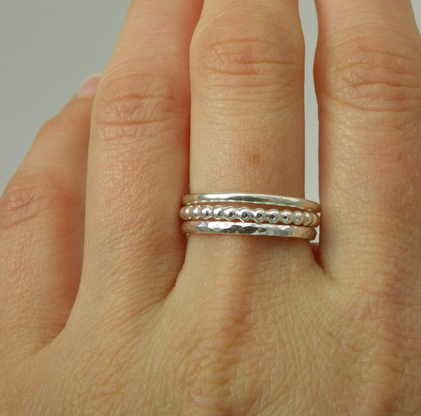 Hammered Silver Ring