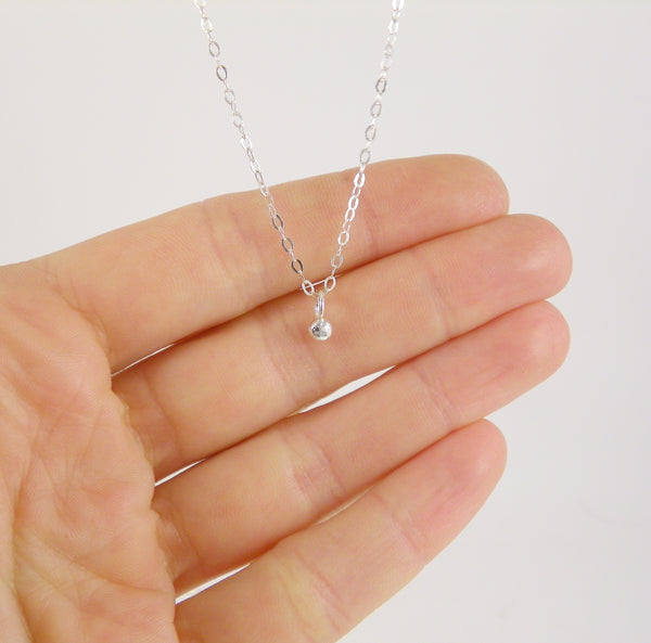 Hammered Ball Necklace