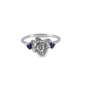 Mini Rose Ring with Colored Zircon