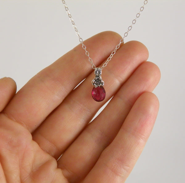 Rose Drop Necklace