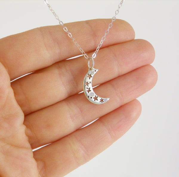 Small Moon Necklace