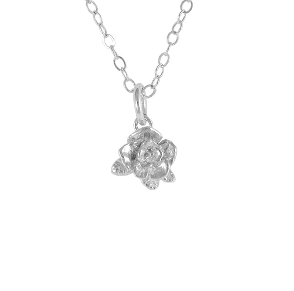 Small Mini Rose Necklace